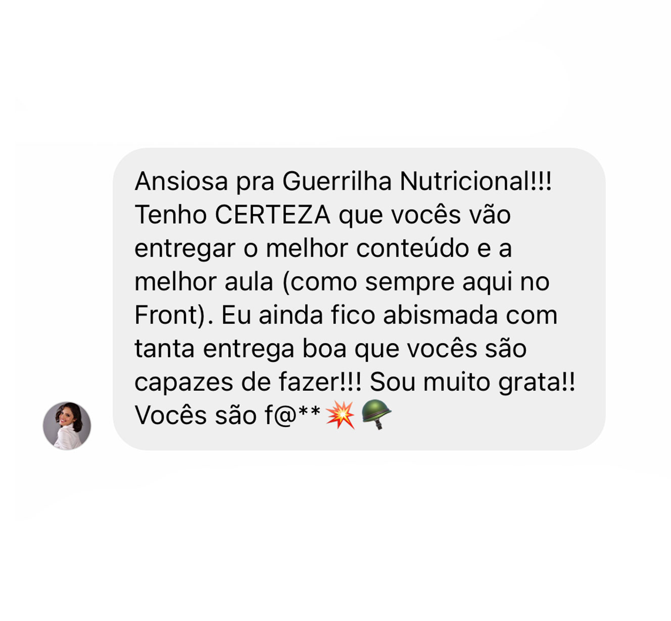 Depoimento de participante