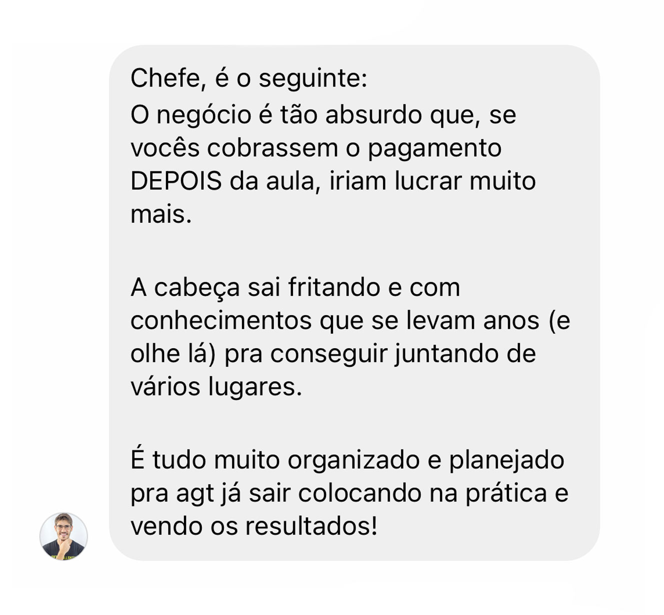 Depoimento de participante