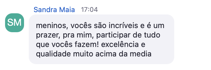 Depoimento de participante